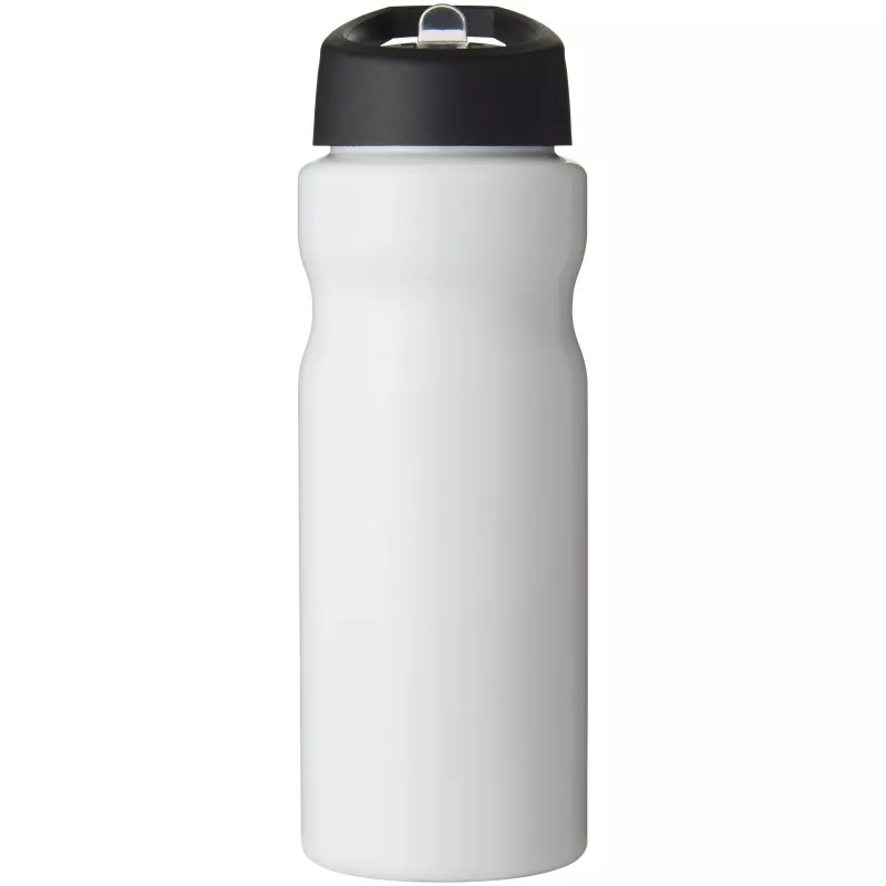 Bidon H2O Base® o pojemności 650 ml z wieczkiem z słomką - Biały-Czarny (21004902)