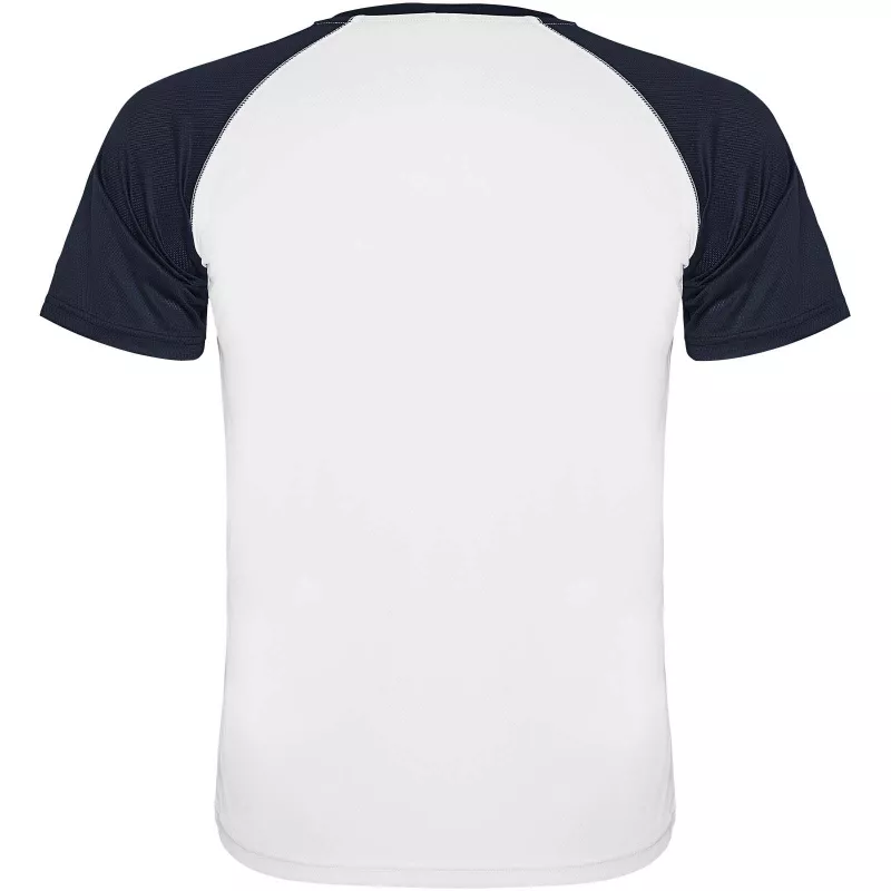 Indianapolis sportowa koszulka dziecięca z krótkim rękawem - Biały-Navy Blue (K6650-NAVYBLUE-WHITE)