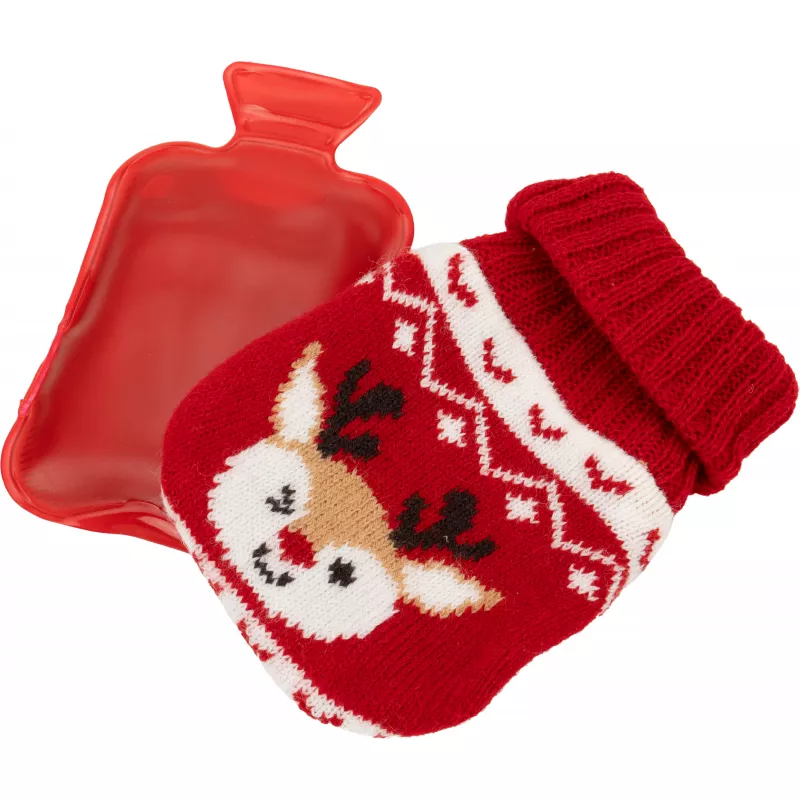 Ogrzewacz w świątecznym pokrowcu ROMEO - czerwony (7436305)