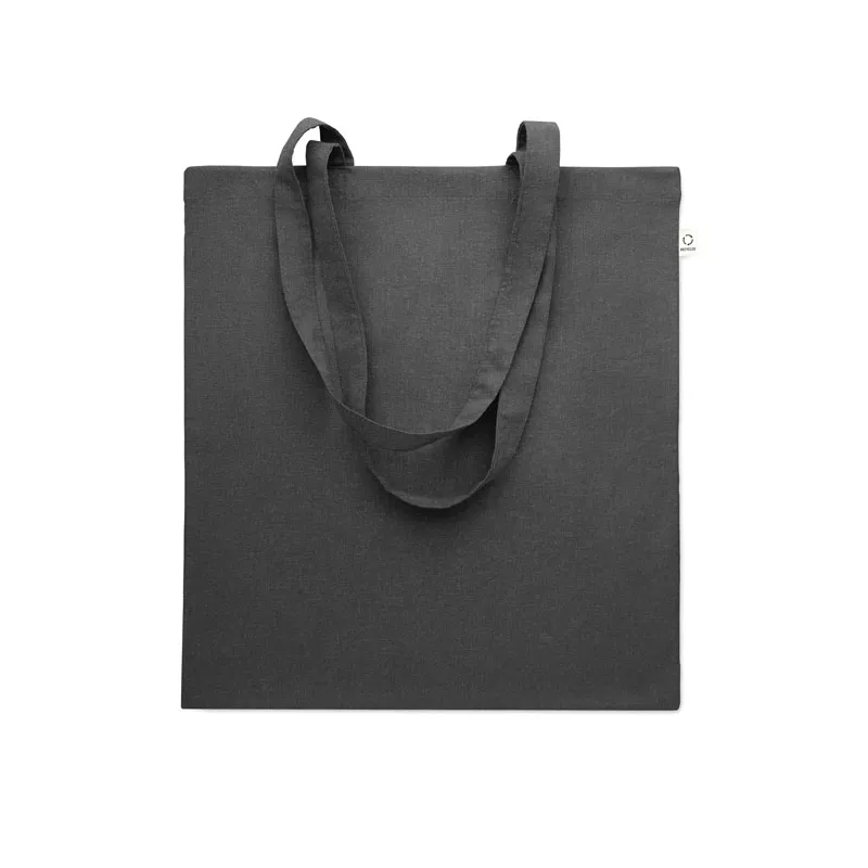 Torba z bawełny z recyklingu 140 g/m² VIVEKA COLOUR - Czarny (MO2302-03)
