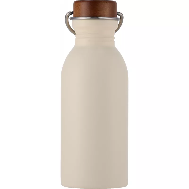 Butelka stalowa z recyklingu IBIZA MoLu 500 ml - biały (398006)