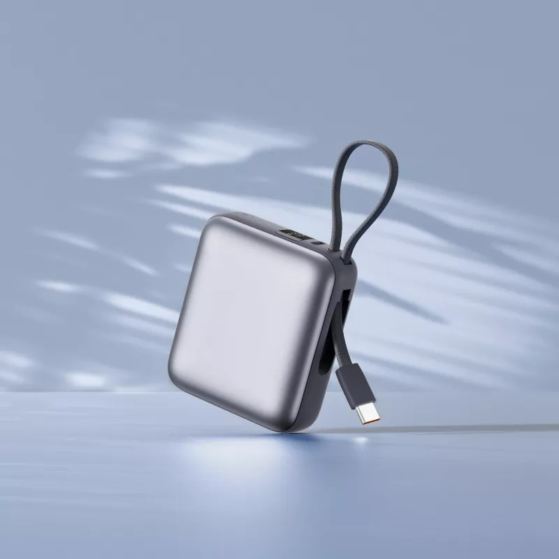 Nova Powerbank 22,5 W Power Delivery z wbudowanymi kablami 10 000 mAh - ciemnoszary (LT95515-N0060)
