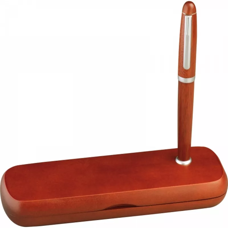 Zestaw piśmienny długopis i pióro wieczne JONATHAN - brązowy (1401601)