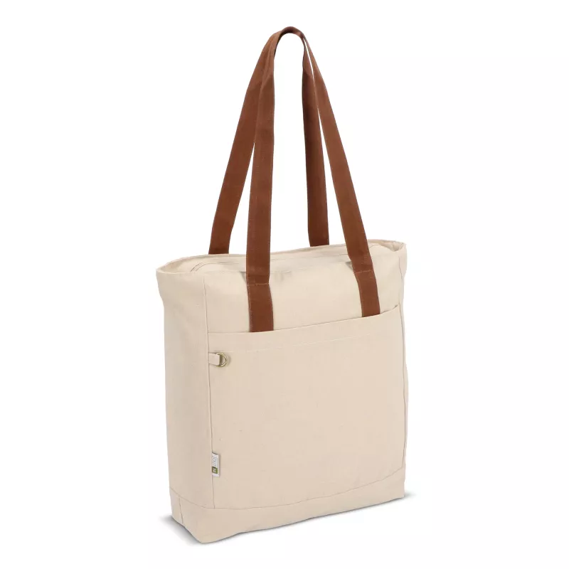 Torba Canvas InSideOut Reuuz 33 x 42 x 10 cm - Ecru / brązowy (LT57116-N5451)