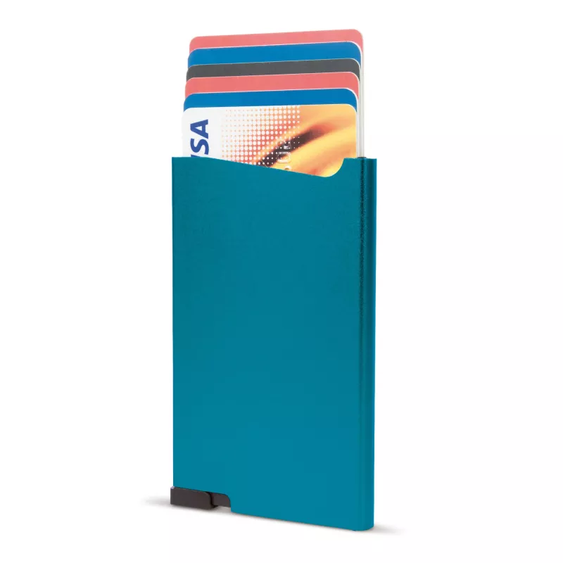 Aluminiowy card-holder - jasnoniebieski (LT91190-N0012)