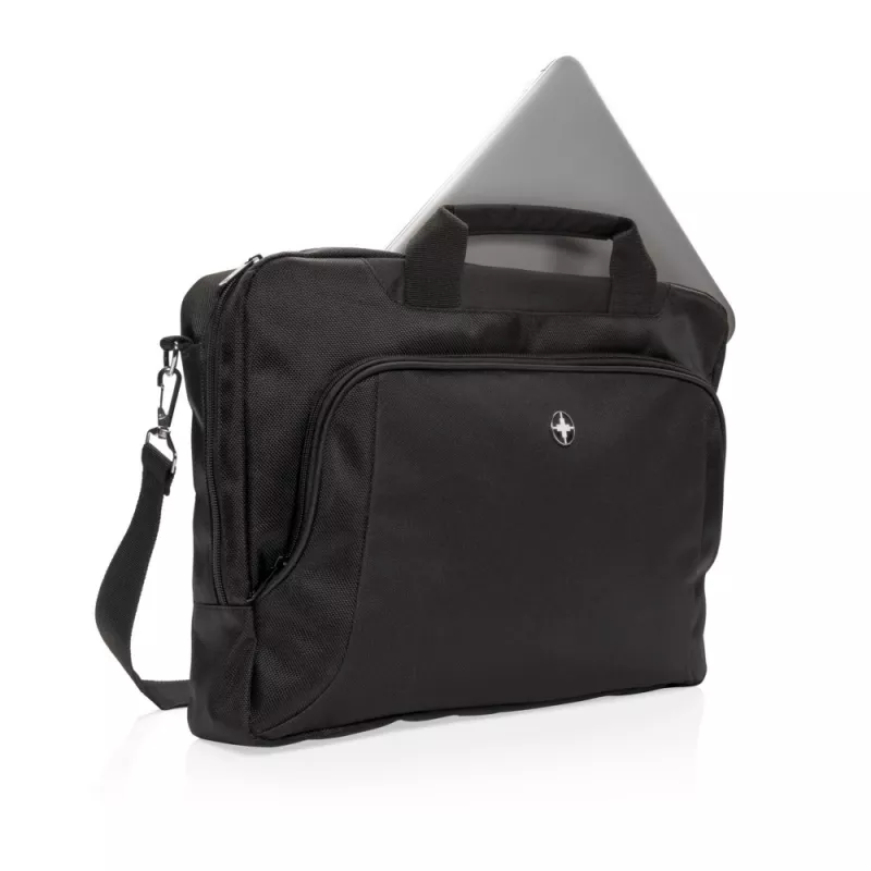 Torba na laptopa 15,6" Swiss Peak Deluxe - czarny (P762.090)