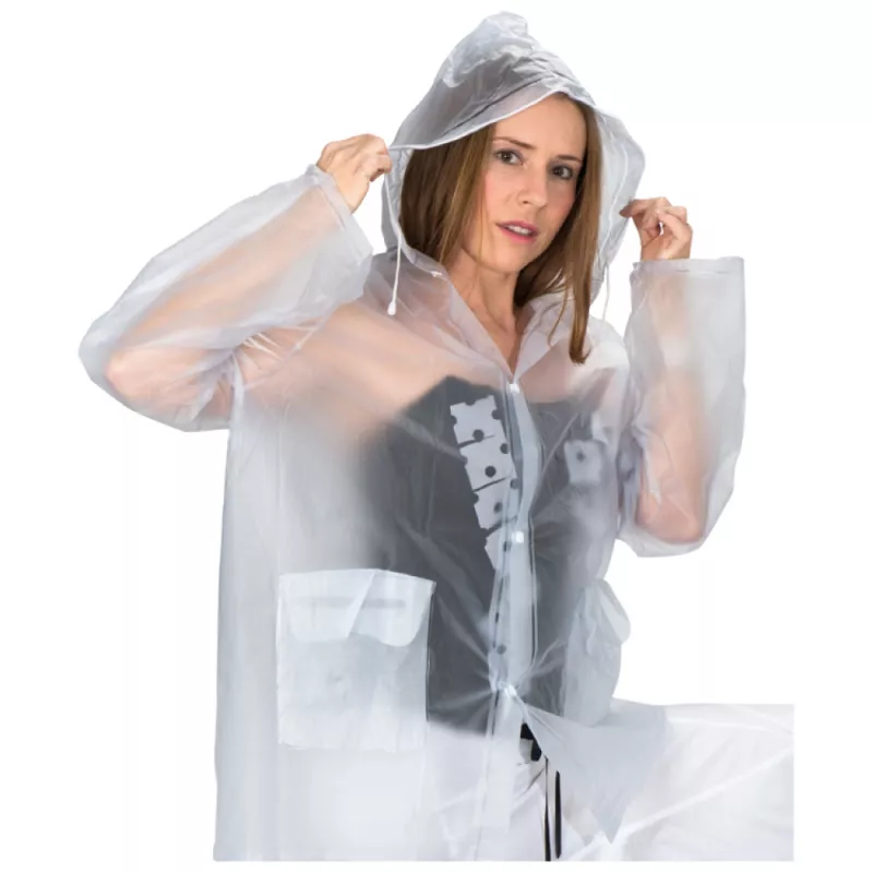 Płaszcz przeciwdeszczowy z PVC - przeźroczysty (4910166)