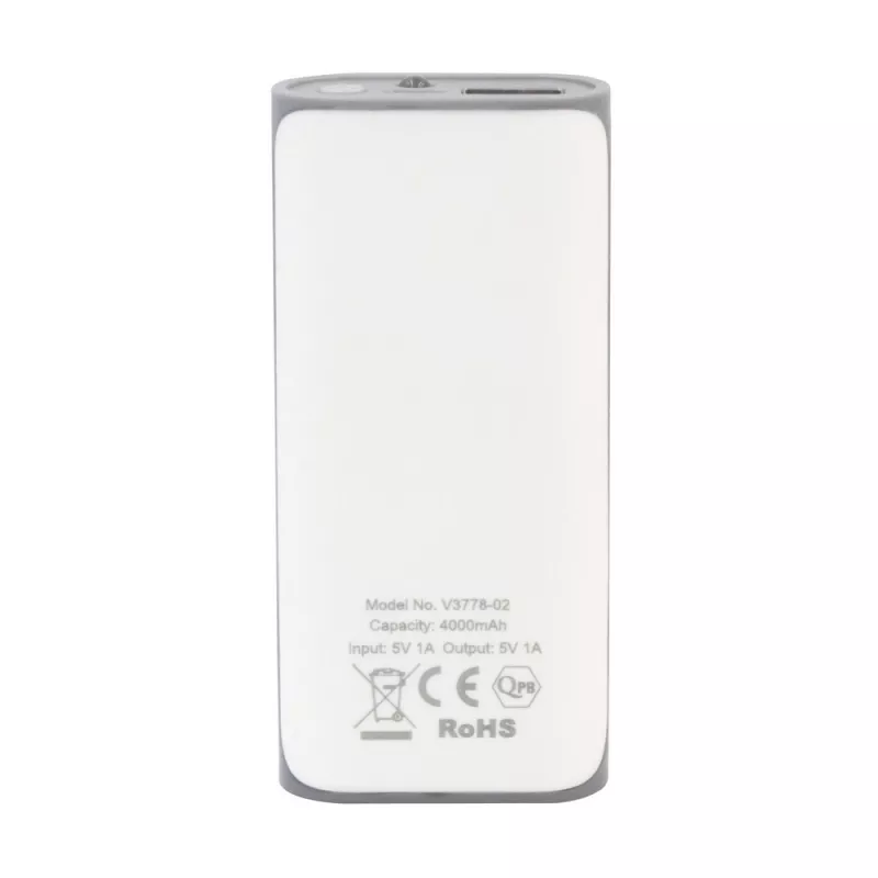 Power bank 4000 mAh | Birch - biały (V3778-02)