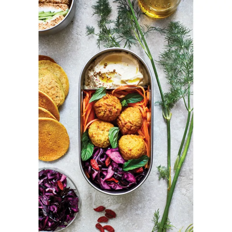 Lunchbox, pudełko śniadaniowe Black+Blum Double Bento - grey (P439.2002)