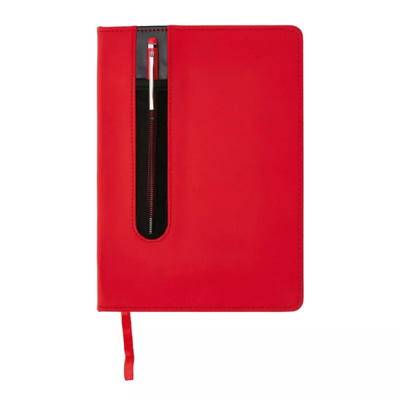 Notatnik A5 Deluxe, touch pen - czerwony (P773.314)