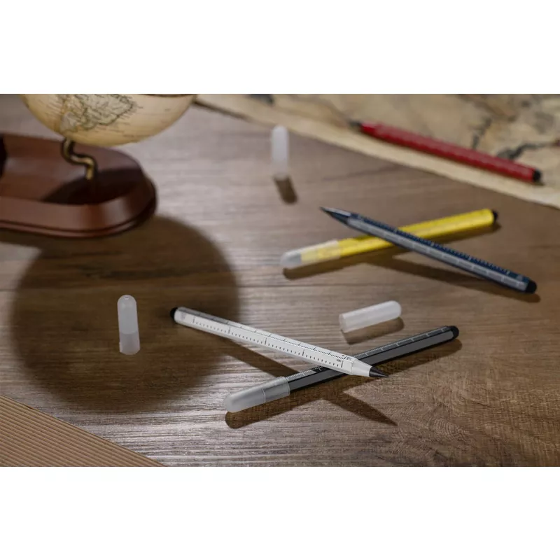 Ołówek wieczny z miarką DRAWI - żółty (19834-12)