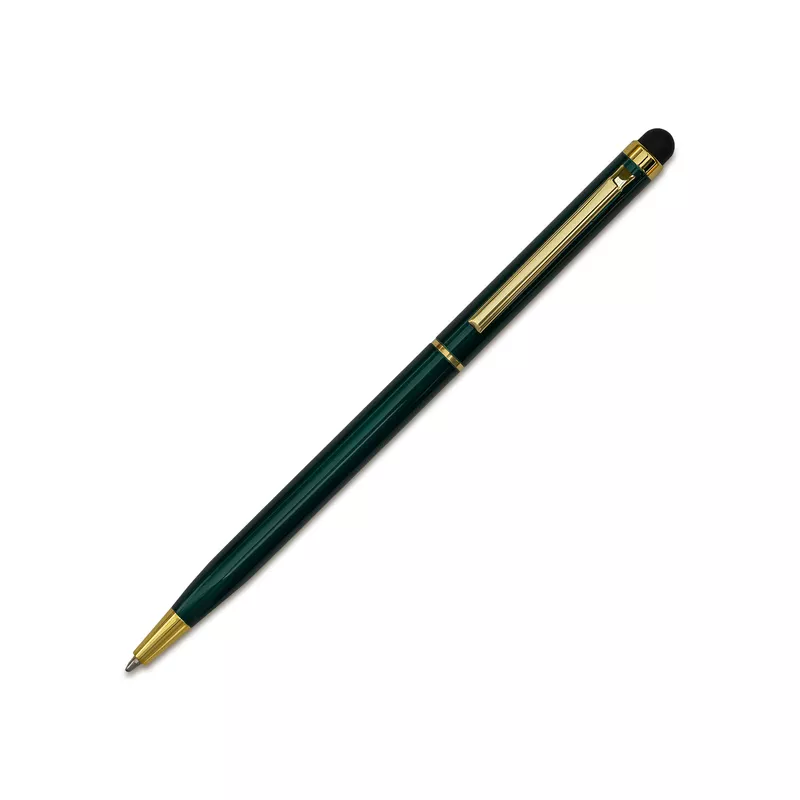 Długopis aluminiowy Touch Tip Gold - ciemnozielony (R73409.51)