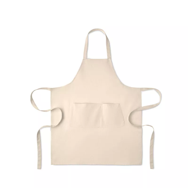 Fartuch z bawełny organicznej 240 g/m² GAMMA - Bezowy (MO2649-13)