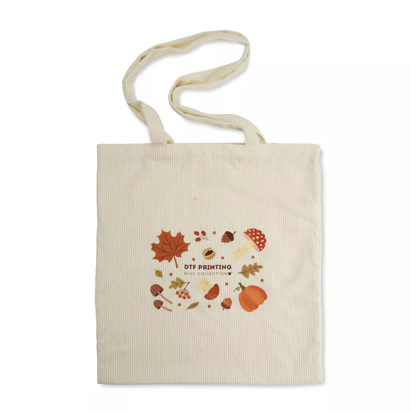 Torba z tkaniny przypominającej sztruks CORDELLA - beżowy (20528-17)