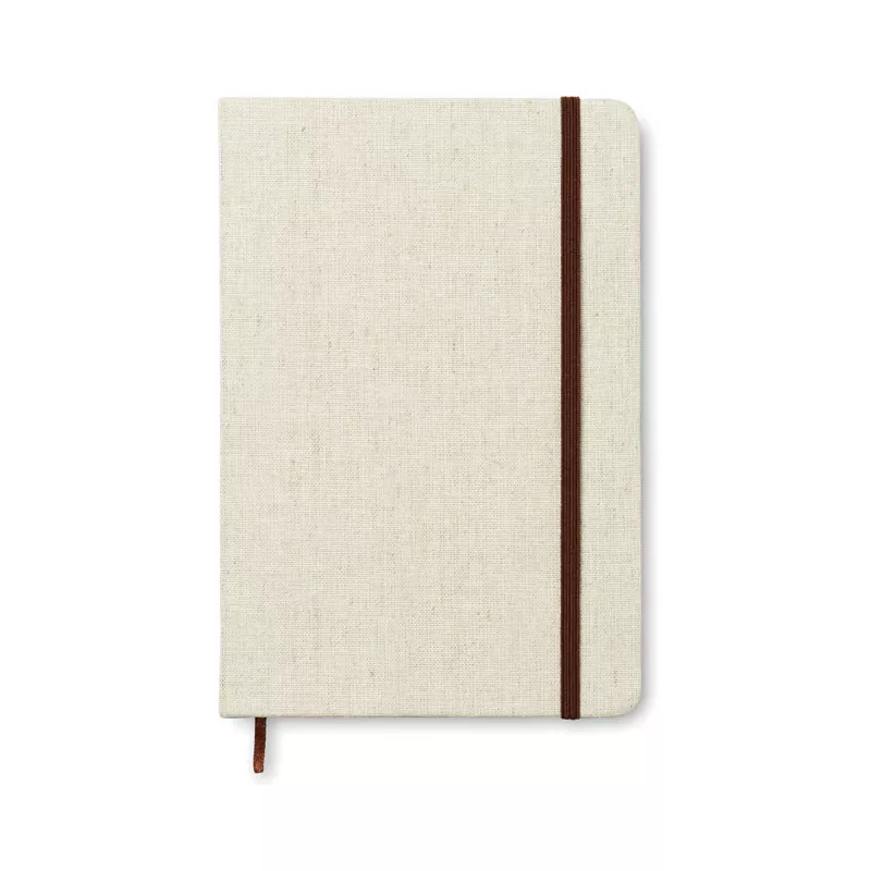 Notes A5 w płóciennej okładce 96 kartek w linię CANVAS - Bezowy (MO8712-13)