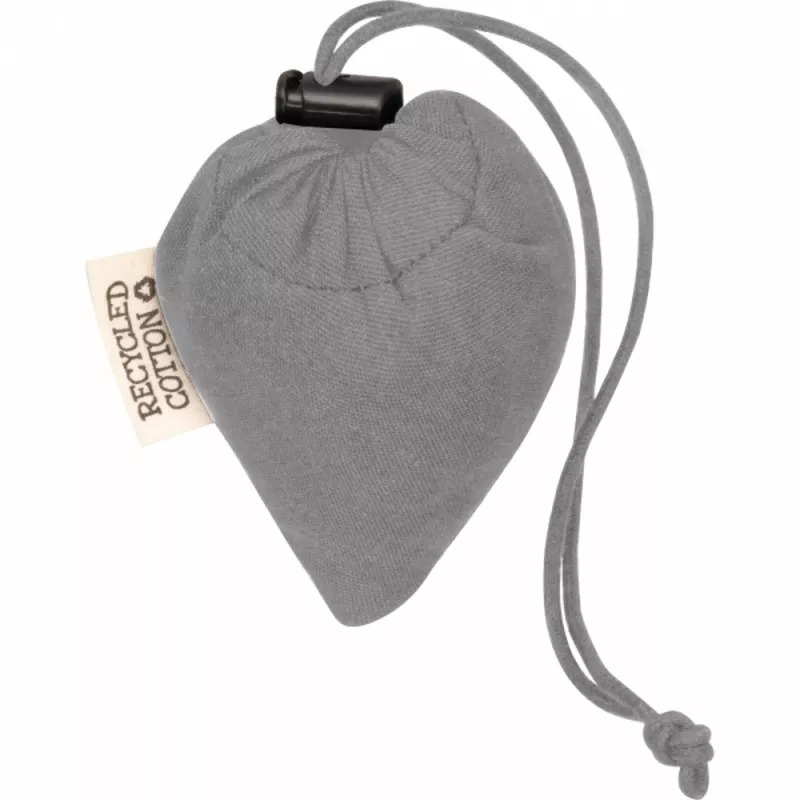 Składana torba z bawełny i poliestru z recyklingu 118 g/m² ANJA - szary (6526207)