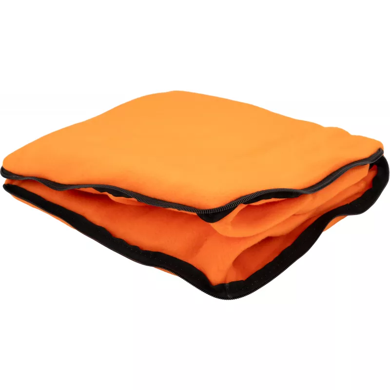Koc z polaru/poduszka 2w1 RADCLIFF - pomarańczowy (277510)