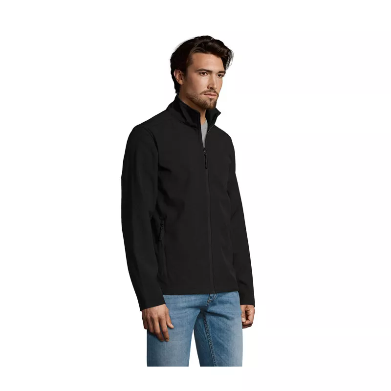 Kurtka softshell męska 2-warstwowa Sol's RACE - Czarny (S01195-BK)
