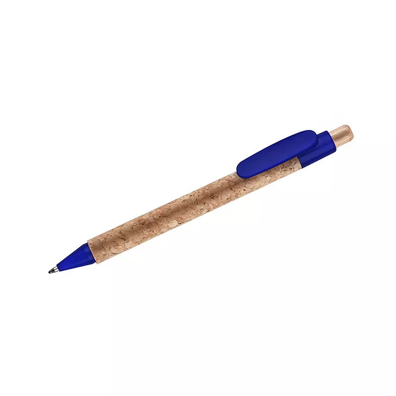 Długopis z naturalnego korka KORTE - niebieski (19632-03)