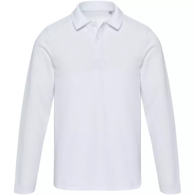 Apollo koszulka polo z długim rękawem, uniseks - Biały (39550-WHITE)