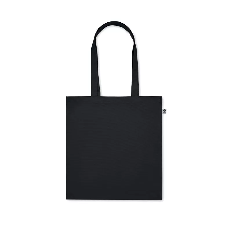Torba z bawełny organicznej 220 g/m² BENTE COLOUR - Czarny (MO2197-03)