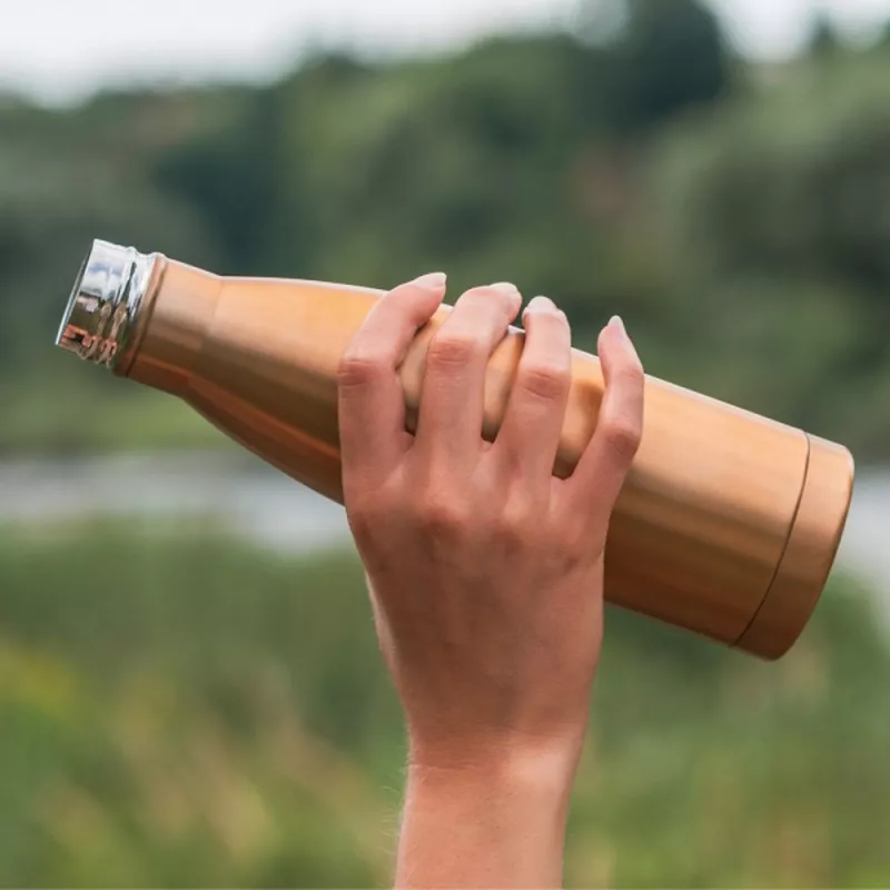 Butelka termiczna stalowa 500 ml BERND - złoty (6257398)