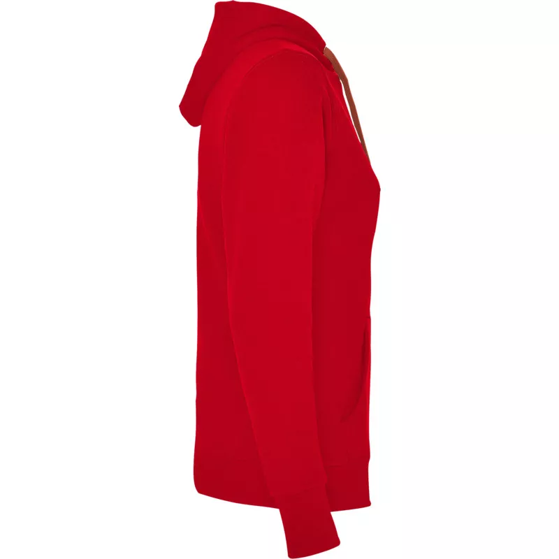 Damska bluza z kapturem 280 g/m² Roly Urban Women - Czerwony (R1068-RED)