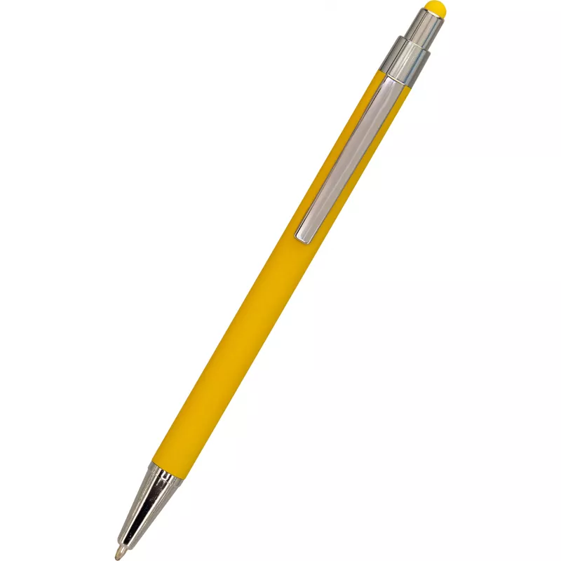 Długopis metalowy touch pen soft touch PAULA - żółty (1096408)