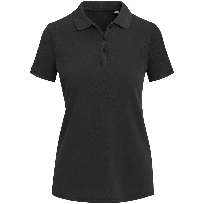 Calgary 200 g/m2 sprana damska koszulka polo - Czarny (39568-BLACK)