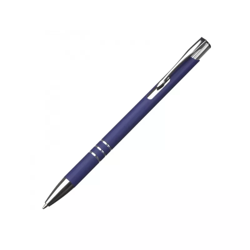 Długopis metalowy soft touch NEW JERSEY - niebieski (055504)