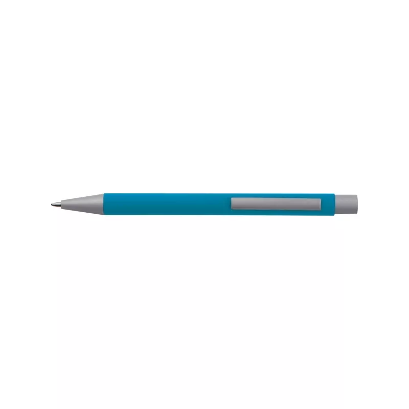 Metalowy długopis reklamowy ABU DHABI - jasnoniebieski (093524)