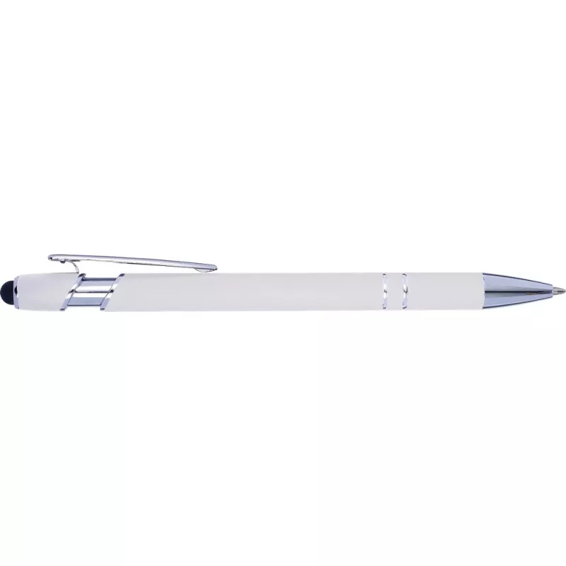 Długopis z touch pen-em - biały (V1917-02)