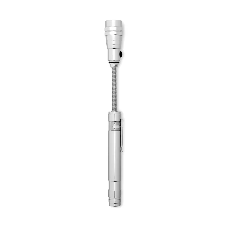 Latarka teleskopowa z magnesem STRETCH-TORCH - Srebrny (MO8621-14)
