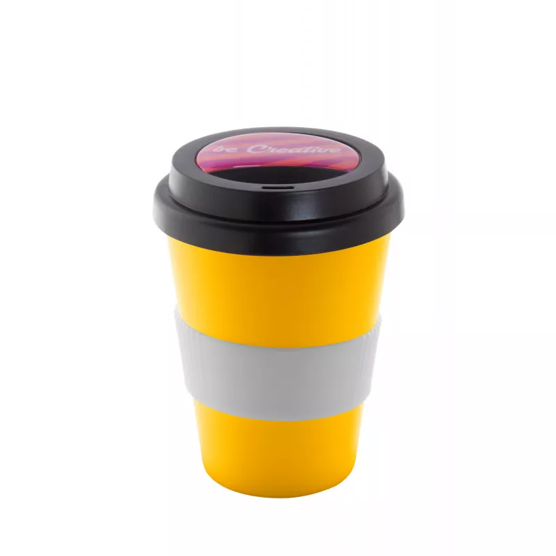 CreaCup Mini personalizowany kubek termiczny - żółty (AP892007-02)