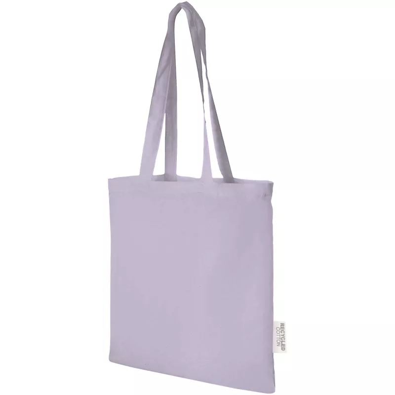 Madras torba na zakupy z bawełny z recyklingu 140 g/m² 38x42c  - Liljowy (12069535)