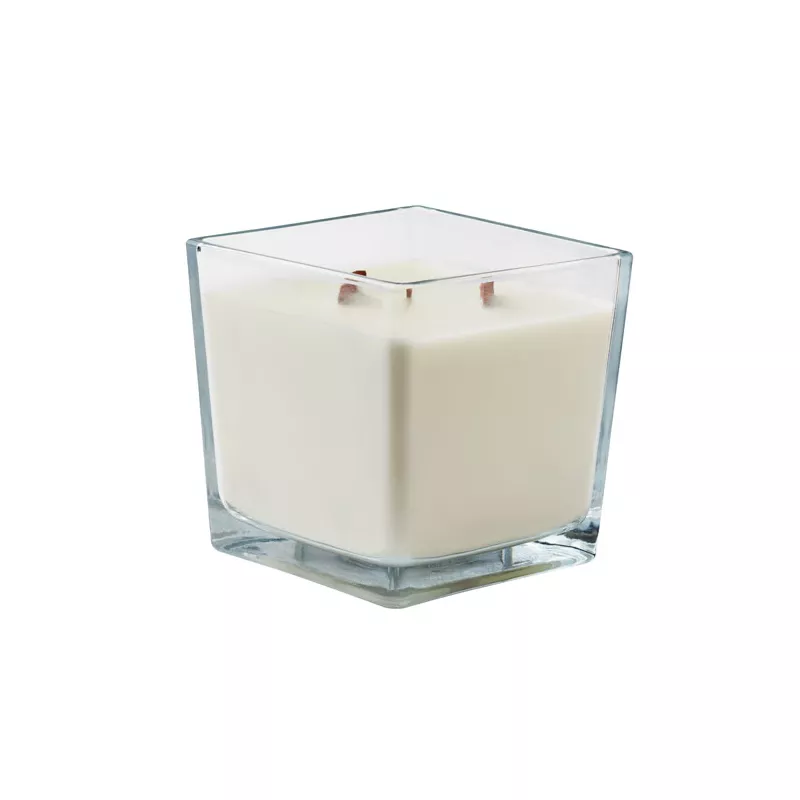 Świeca zapachowa wanilia z dwoma knotami 1300 g RIUADA - Przezroczysty (MO2712-22)