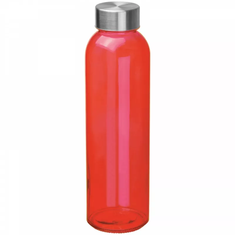 Butelka reklamowa szklana 500 ml - czerwony (6139405)