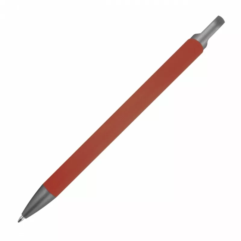 Długopis aluminiowy z recyklingu półżelowy KAROLINE - bordowy (1444002)