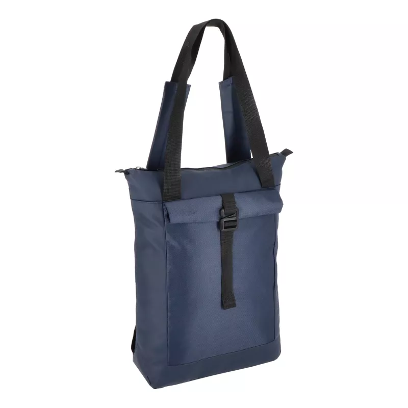 Plecak na laptopa rPET 600D Navi 36 x 40 x 10 cm - ciemnoniebieski (LT95397-N0010)