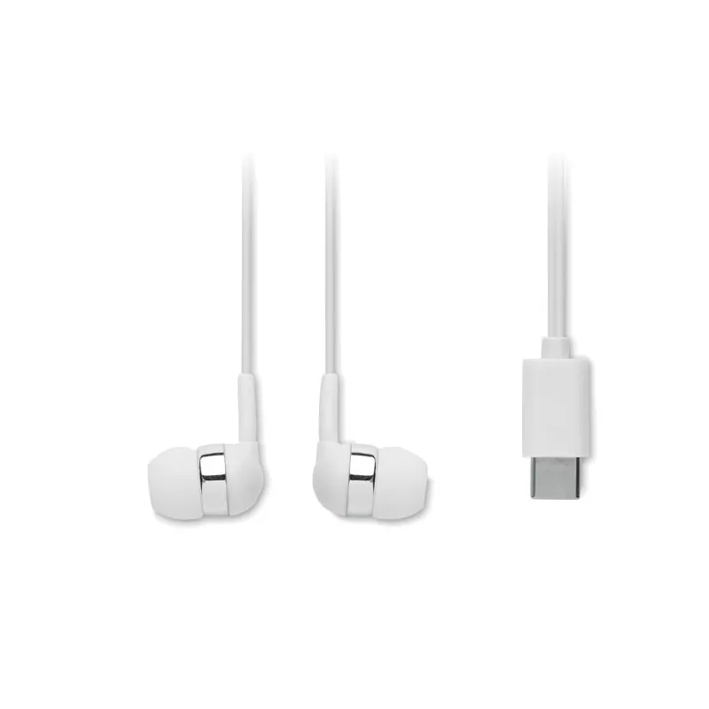 Słuchawki douszne przewodowe z USB-C MUSISOFT C - Bialy (MO2240-06)