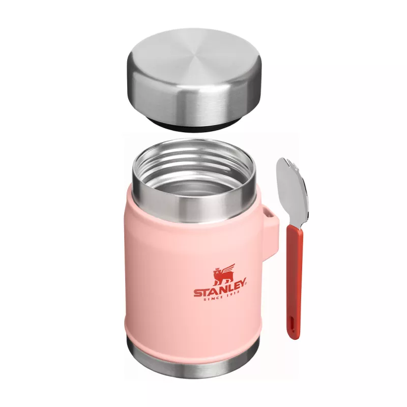 Pojemnik na żywność ze sztućcem The Legendary Food Jar 0,4L - Peach Rose (10113530111)