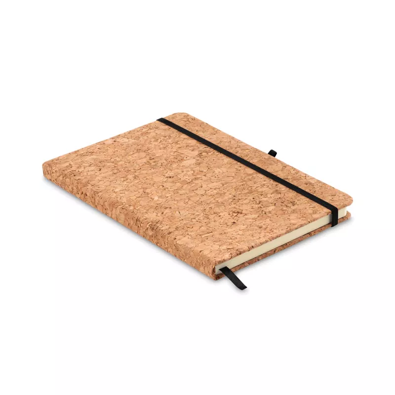 Notes A5 w korkowej okładce 96 kartek w linię SUBER - Czarny (MO9623-03)
