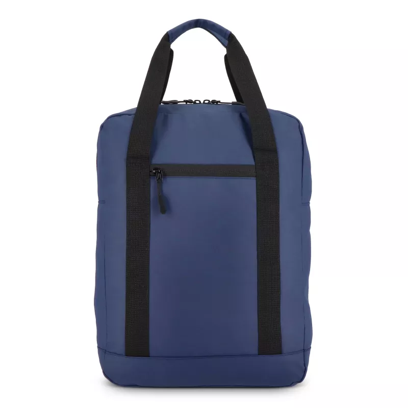 Plecak z powłoką PU, wykonany z materiału R-PET 600D, 27,5 x 12 x 37,5 cm, 12 l - ciemnoniebieski (LT95362-N0010)