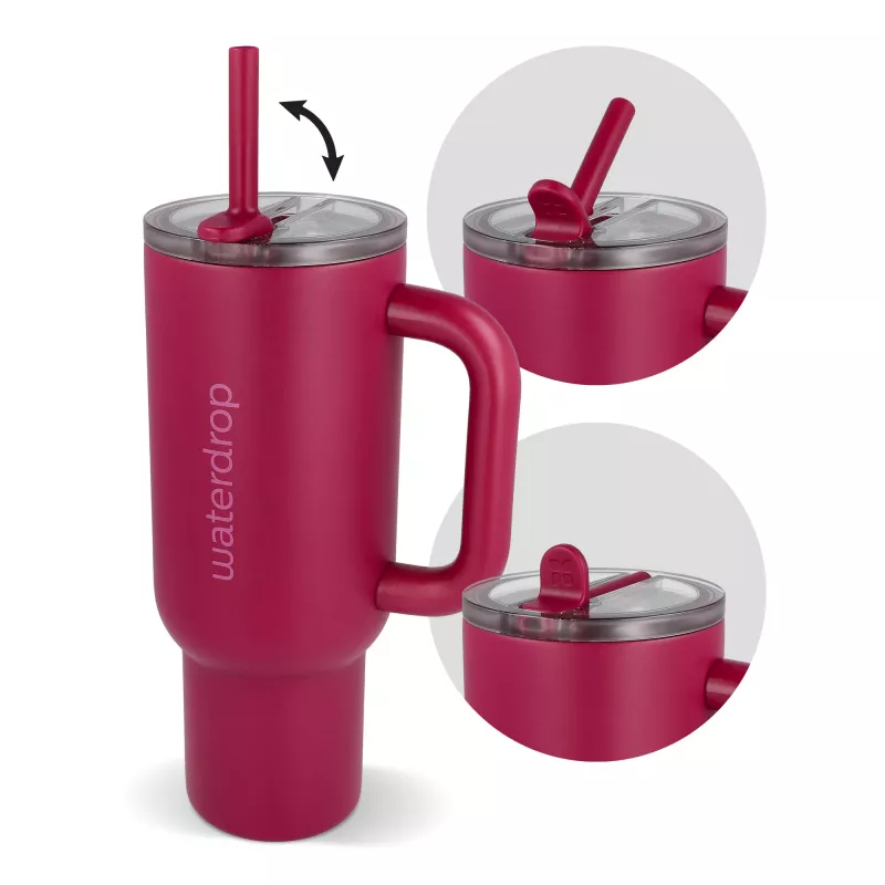 Kubek termiczny Waterdrop Explorer 1,1 l - ciemnoróżowy (LT47003-N0078)