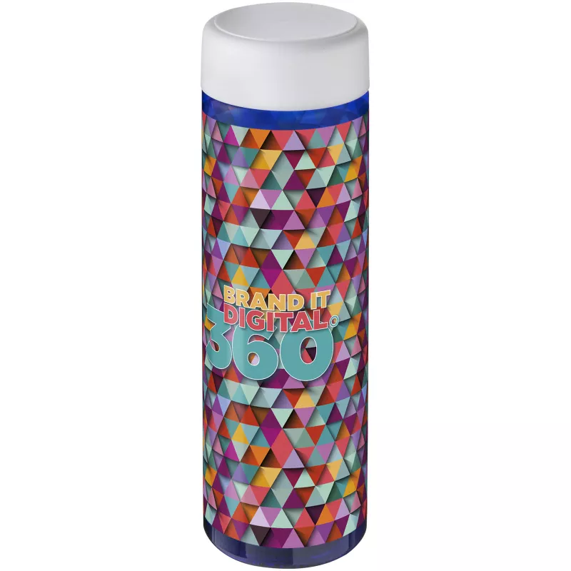 H2O Vibe 850 ml screw cap water bottle - Biały-Niebieski (21043016)