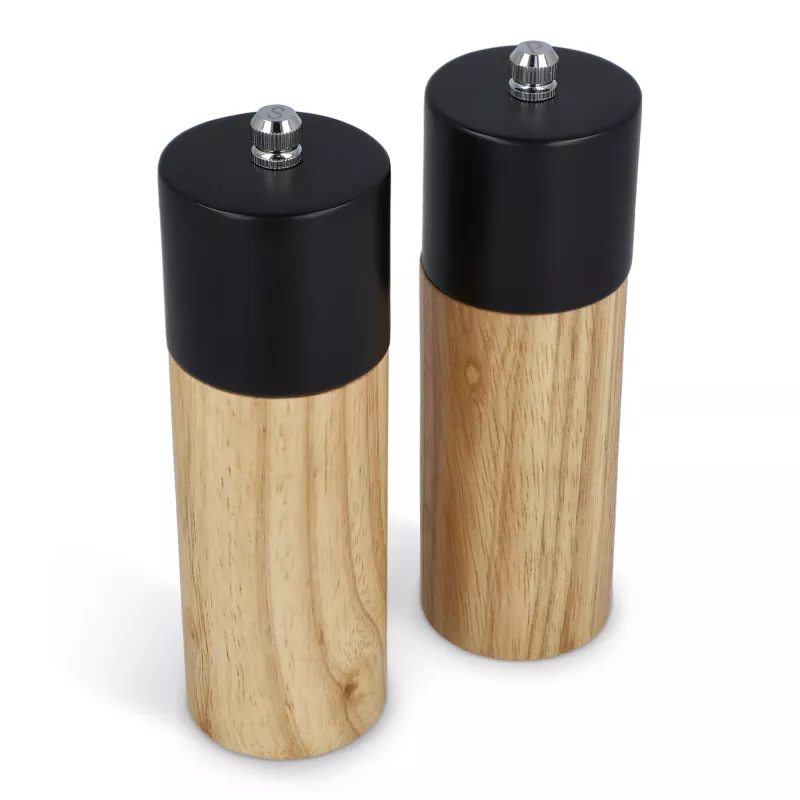 Zestaw drewnianych młynków do soli i pieprzu InSideOut - czarny (LT57209-N0002)