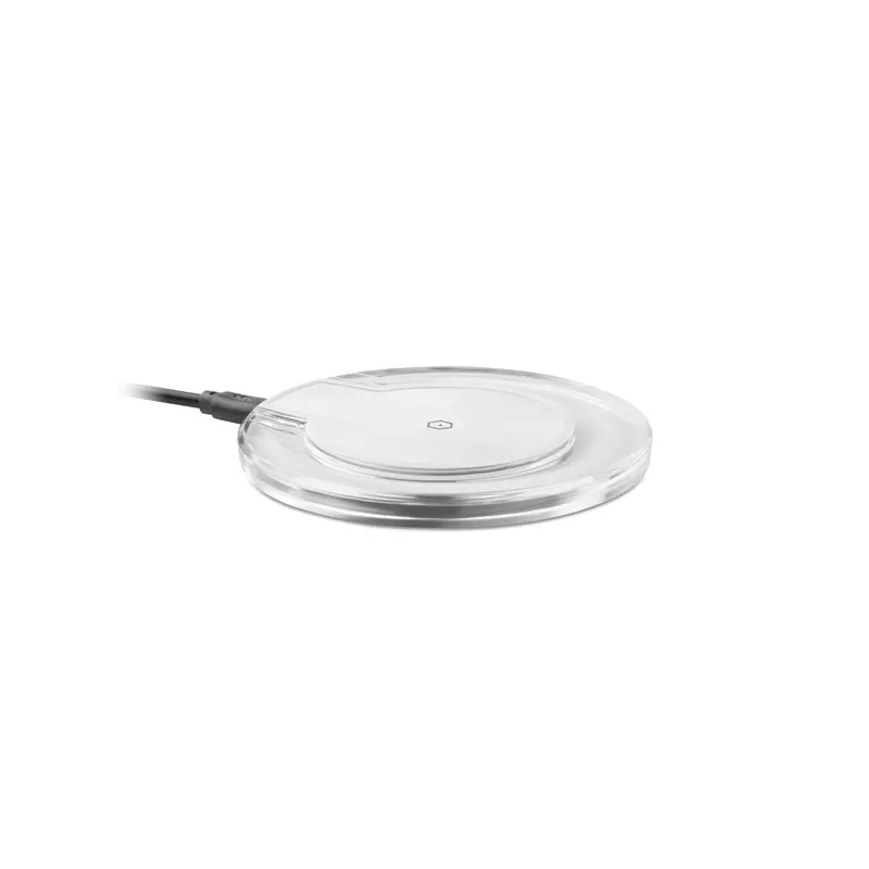 Ładowarka bezprzewodowa okrągła 15W UVE CHARGING + - Bialy (MO6391-06)