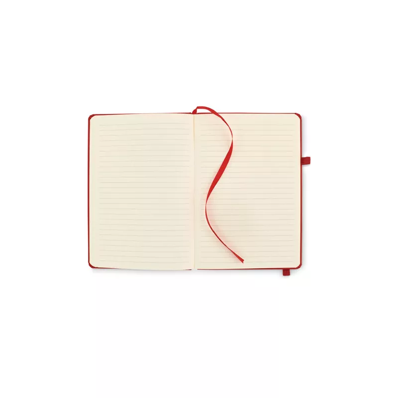 Notes A5 z recyklingu 96 kartek w linię ARPU - Czerwony (MO6835-05)