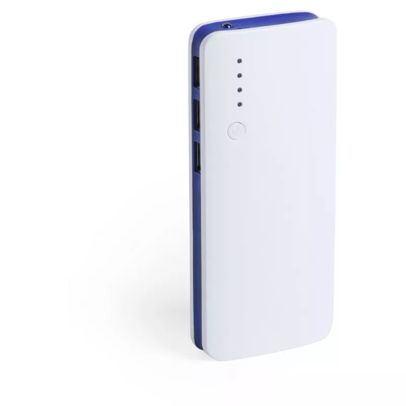 Power bank 10000 mAh, lampka LED - granatowy (V3856-04)