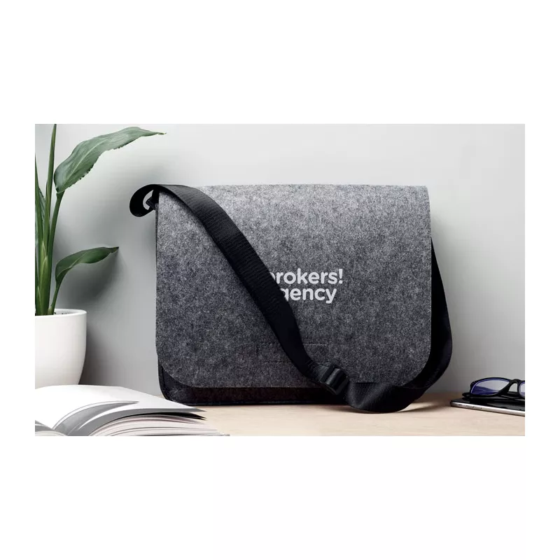 Torba na laptop 15" z filcu RPET BAGLO - Szary (MO6186-07)